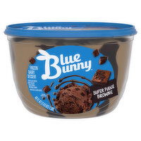 Blue Bunny Frozen Dairy Dessert, Super Fudge Brownie, 46 Fluid ounce