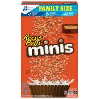 Reese's Puffs Corn Puffs, Minis, Family Size, 19.8 Ounce