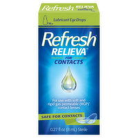 Refresh Relieva Eye Drops, Lubricant, for Contacts, 0.27 Fluid ounce