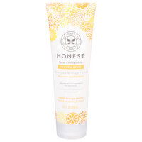 Honest Face + Body Lotion, Sweet Orange Vanilla, Everyday Gentle, 8.5 Fluid ounce