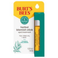 Burt's Bees Herbal Blemish Stick, Spot Treatment, 0.26 Fluid ounce