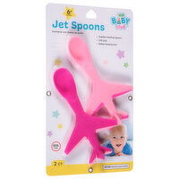 Jacent VIP Baby Club Spoons, Jet, 2 Each