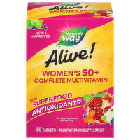 Nature's Way Alive! Complete Multivitamin, with Superfood Antioxidants, Women's 50+, Tablets, 50 Each
