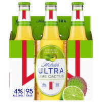 Michelob Ultra Beer, Light Superior, Lime Cactus, 6 Each