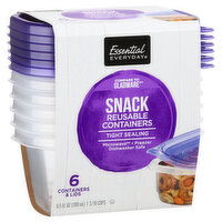 Essential Everyday Reusable Containers, Snack, 9.5 Fluid Ounce, 6 Each