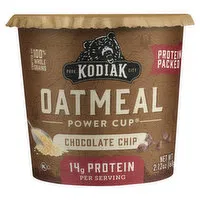 Kodiak Power Cup Oatmeal, Chocolate Chip, Protein-Packed, 2.12 Ounce