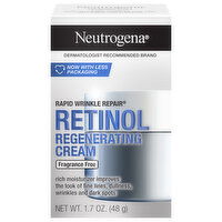Neutrogena Retinol Fragrance Free Regenerating Cream, 1.7 Ounce