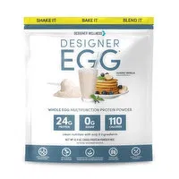 Totally Egg Egg White + Yolk Protein Powder, Classic Vanilla Flavor, 12.4 Ounce