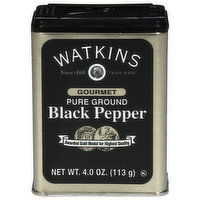Watkins Gourmet Pure Ground Black Pepper, 4 Ounce