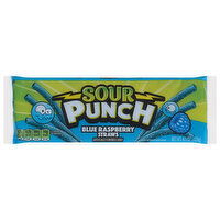 Sour Punch Candy, Blue Raspberry Straws, 4.5 Ounce