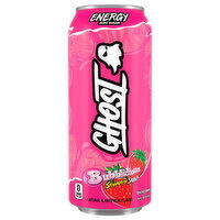 Ghost Zero Sugar Bubblicious Strawberry Splash Energy Drink, 16 Fluid ounce