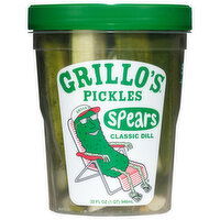 Grillo's Pickles Spears, Classic Dill, 32 Fluid ounce