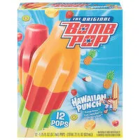 Bomb Pop Pops, Hawaiian Punch, 12 Each