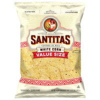 Santitas White Corn Value Size Tortilla Chips, 18 Ounce