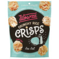 Wowza Crisps, Sea Salt, Crunchy Rice, 3.5 Ounce