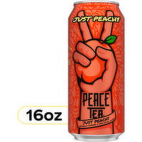 Peace Tea  Just Peachy, Iced Tea With Natural Peach Flavor, 16 Fluid ounce