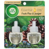 Air Wick Scented Oil Refills, Fresh Pine & Juniper, 2 Each