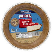 Mi-Del Pie Crust, Gluten Free, Graham Style, 9 Inch, 7.1 Ounce