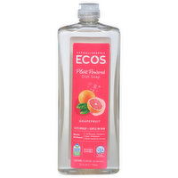 Ecos Dish Soap, Grapefruit, Plant Powered, 25 Fluid ounce