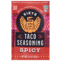 Siete Spicy Taco Seasoning, 1.31 Ounce