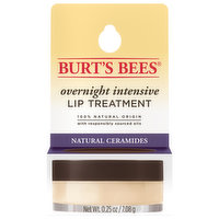 Burt's Bees Lip Treatment, Natural Ceramides, Overnight Intensive, 0.25 Ounce