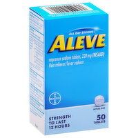 Aleve All Day Strong Pain Reliever/Fever Reducer, 220 mg, Tablets, 50 Each