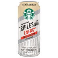 Starbucks Triple Shot Coffee Beverage, Energy, Extra Strength, French Vanilla, 15 Fluid ounce