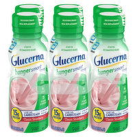 Glucerna Hunger Smart Shake, Classic Strawberry, 6 Each