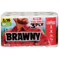 Brawny 3 Ply Premium Paper Towel, 8 Each