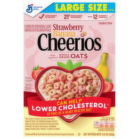 Cheerios Strawberry Banana Cereal Large Size, 14.9 Ounce