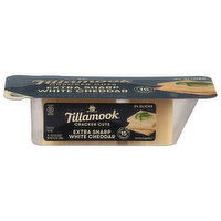 Tillamook Cheese Slices, Cracker Cuts, Extra Sharp White Cheddar, 24 Each