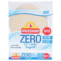 Mission Zero Tortilla Wraps, Original, 8 Each