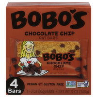 Bobo's Oat Bars, Chocolate Chip, 4 Each