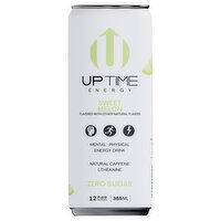 Uptime Zero Sugar Sweet Melon Energy Drink, 12 Fluid ounce
