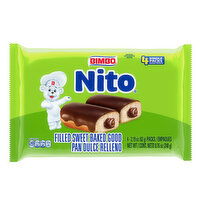 Bimbo Nito Shelf-Stable Chocolate Crème Filled Sweet Baked Good, 4 packs, 8.76 oz, 4 Each