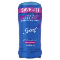 Secret Outlast Outlast Clear Gel Antiperspirant Deodorant for Women, Protecting Powder, 5.2 Ounce