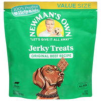 Newman's Own Jerky Treats for All Size Dogs, Original Beef Recipe, Value Size, 14 Ounce