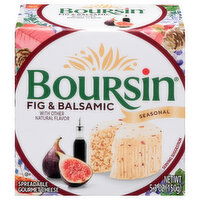 Boursin Seasonal Spreadable Gourmet Fig & Balsamic Cheese, 5.3 Ounce