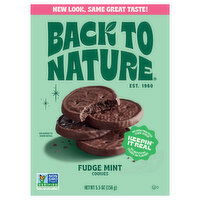Back to Nature Cookies, Fudge Mint, 5.5 Ounce