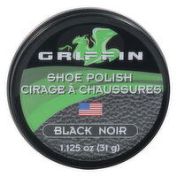 Griffin Shoe Polish, Black Noir, 1.125 Ounce