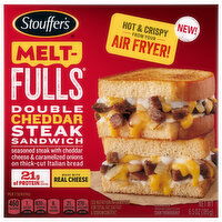 Stouffer's Melt-Fulls Double Cheddar Steak Sandwich, 6.5 Ounce