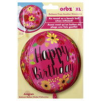 Anagram Balloon, Happy Biethday, Orbz, XL, 1 Each