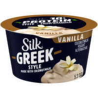 Silk Vanilla Greek Style Yogurt with Coconut Milk, 5.3 Ounce