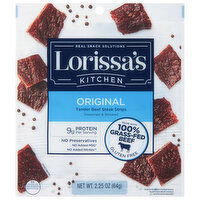 Lorissa's Kitchen Tender Beef Steak Strips, Original, 2.25 Ounce