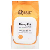 The Honey Pot Company Wipes, Normal, 30 Each