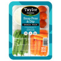 Taylor Farms Snap Peas & Dip Snack Pack, 7.5 Ounce