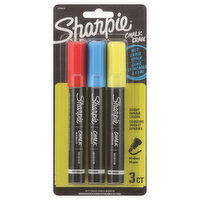 Sharpie Chalk Marker, Wet Erase, Medium, 3 Each