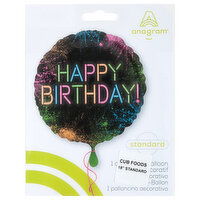 Anagram Happy Birthday Standard Decorative Balloon, 1 Each