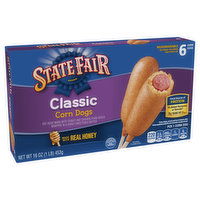 State Fair Classic Corn Dogs, 6 Count, 16 oz. (Frozen), 16 Ounce