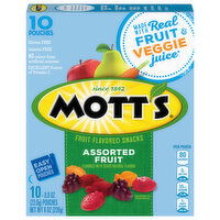 Mott's Fruit Flavored Snacks, Assorted Fruit, 10 Each